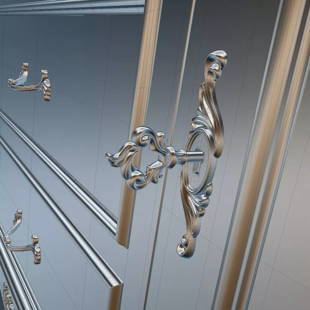 Antique-Style Sideboard 3D model_26