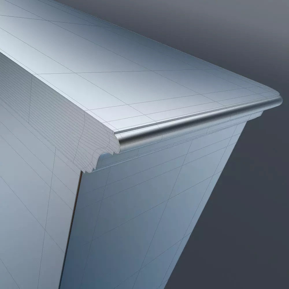 Antique-Style Sideboard 3D model_29