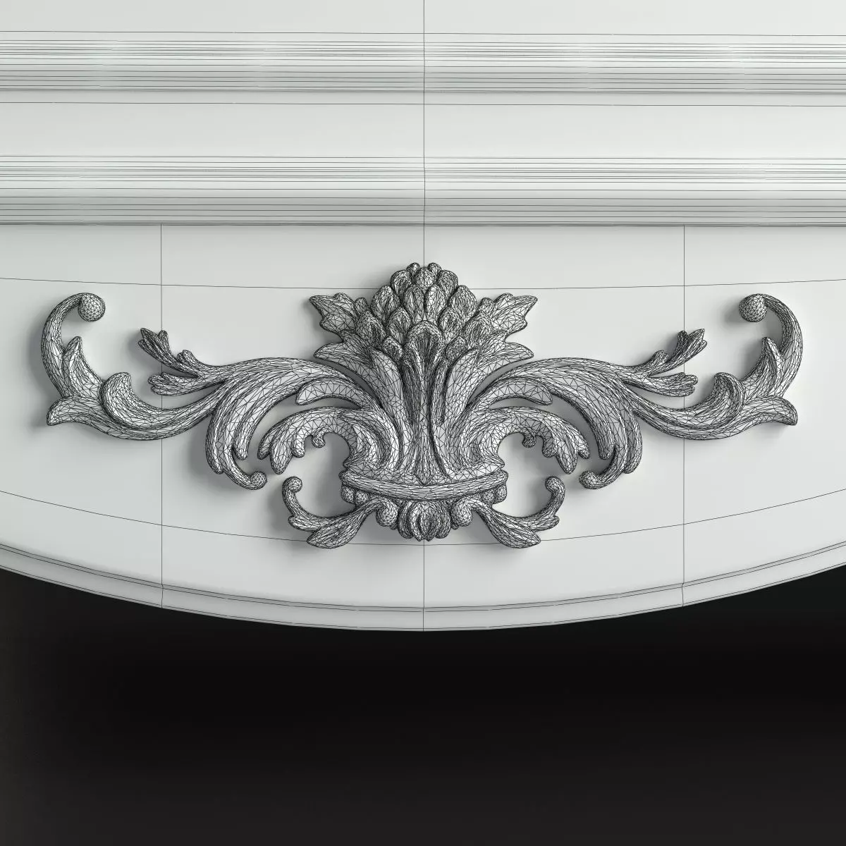 Antique-Style Sideboard 3D model_18