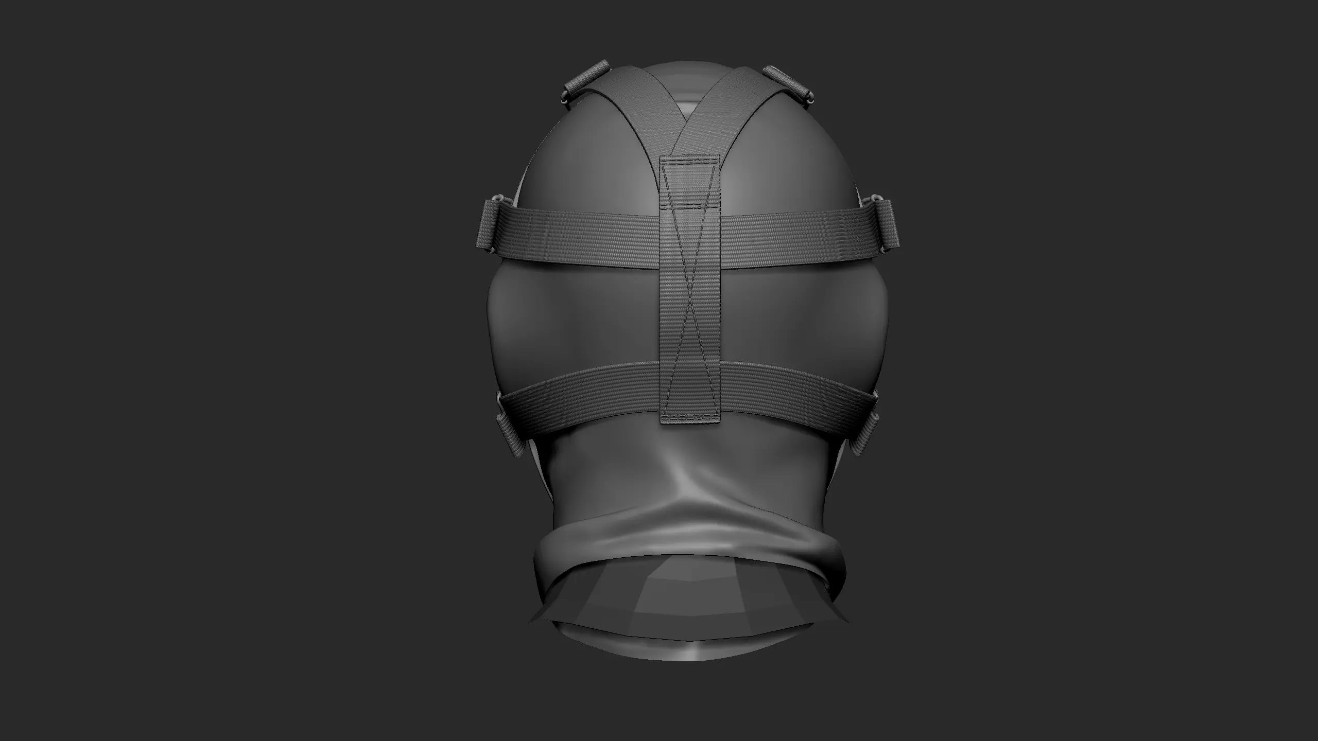 Tactical bulletproof mask 3D model_11