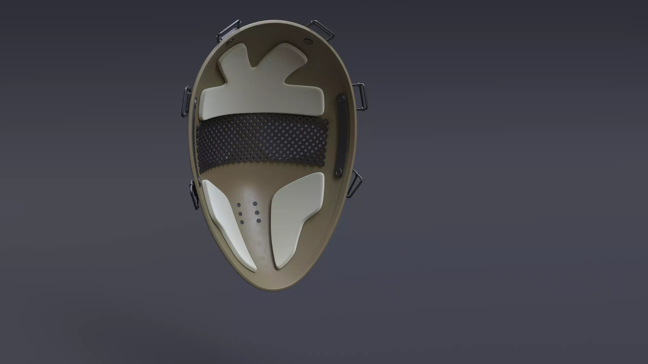 Tactical bulletproof mask 3D model_6