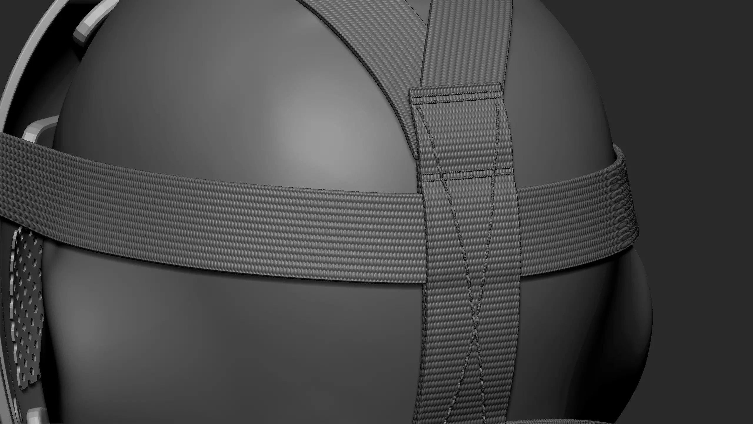 Tactical bulletproof mask 3D model_16