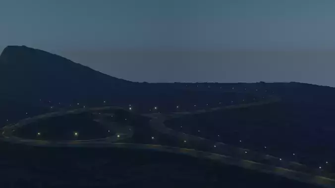 3D Trumpet Highway Interchange Model  Realistic Road Design