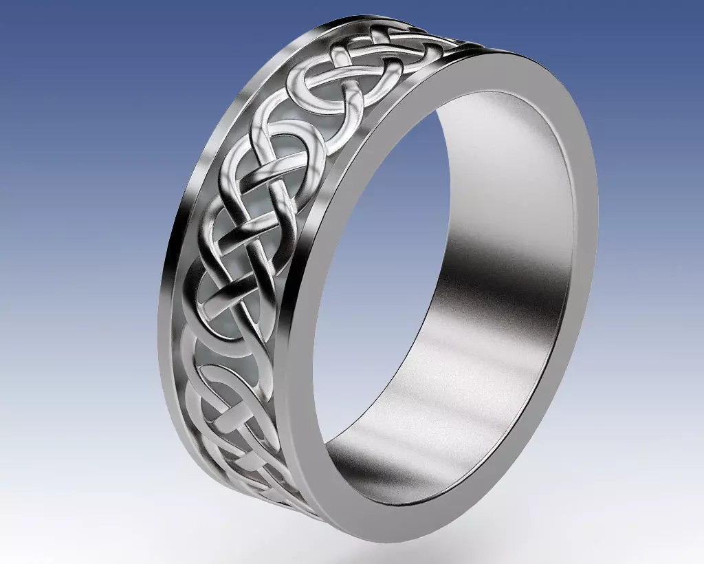 Ring Celtic Infinity 3D print model_2