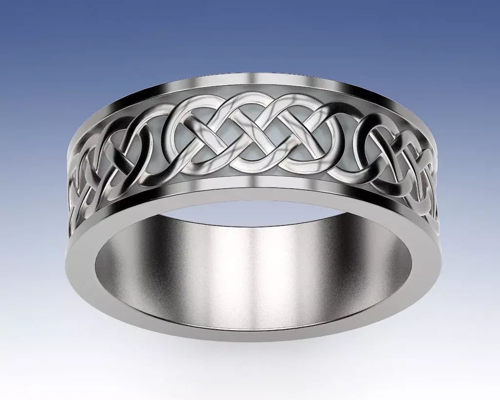Ring Celtic Infinity 3D print model_1