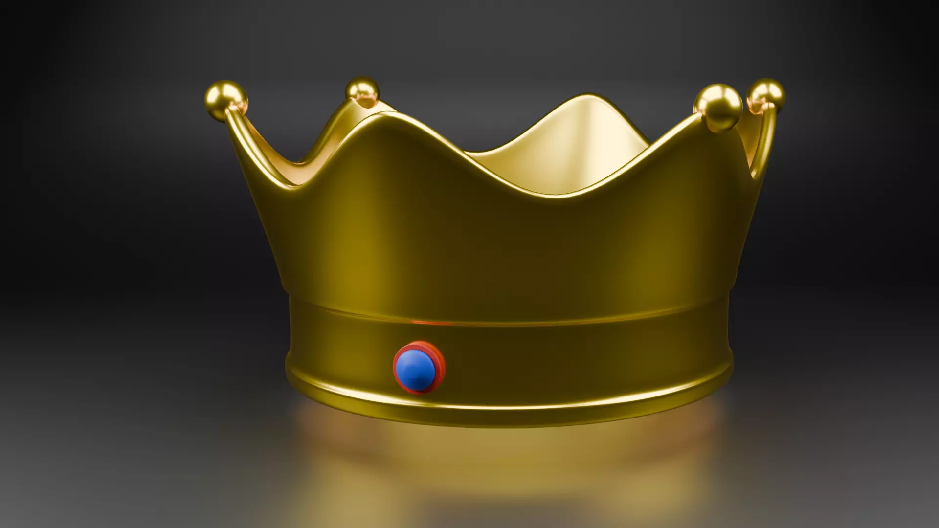 Royal coronation crown 3D model_1