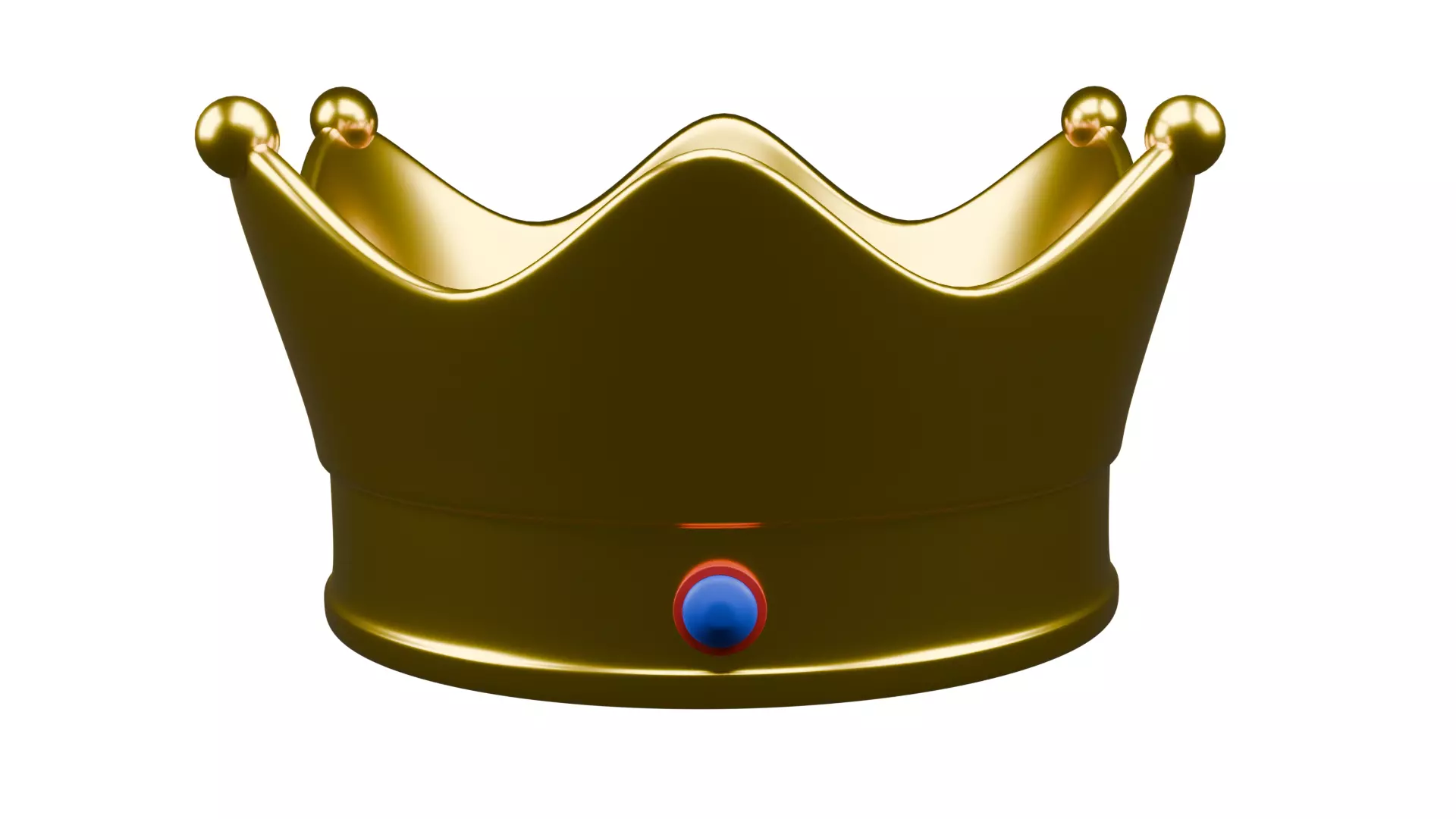Royal coronation crown 3D model_3
