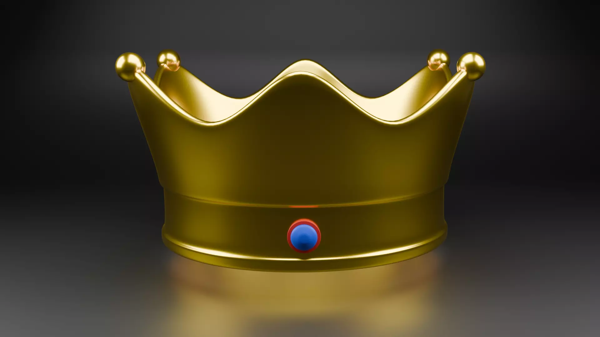 Royal coronation crown 3D model_0