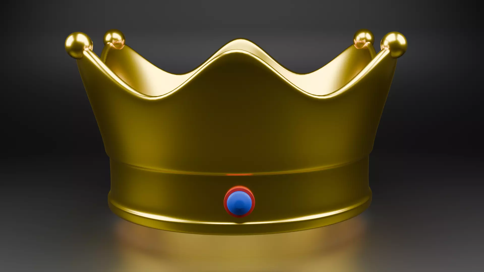 Royal coronation crown 3D model_4