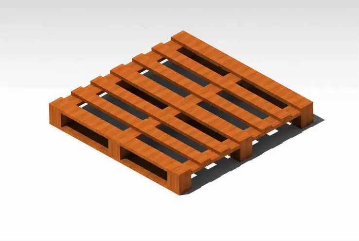 Wooden Pallets 3D model_1