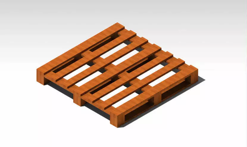 Wooden Pallets 3D model_2