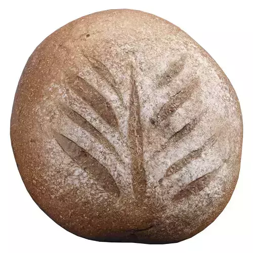 rustic loaf bread 3D model Vol 06 Low-poly 3D model