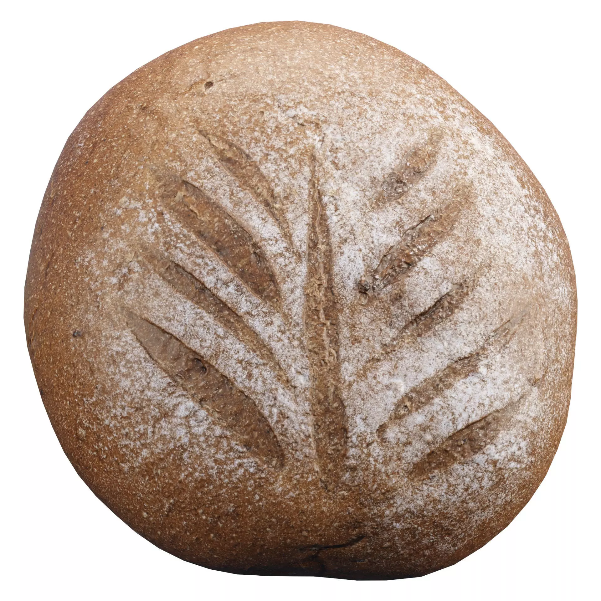 rustic loaf bread 3D model Vol 06 Low-poly 3D model