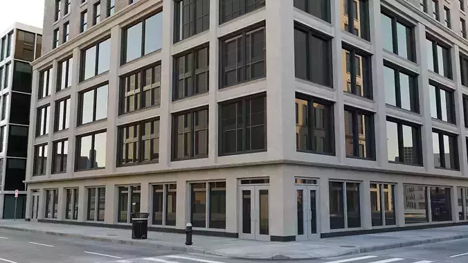 New York Block 4 Low-poly 3D model 7