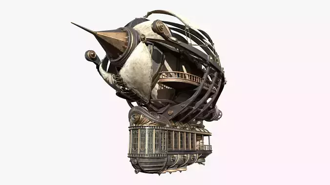 Airship Steampunk 3D model