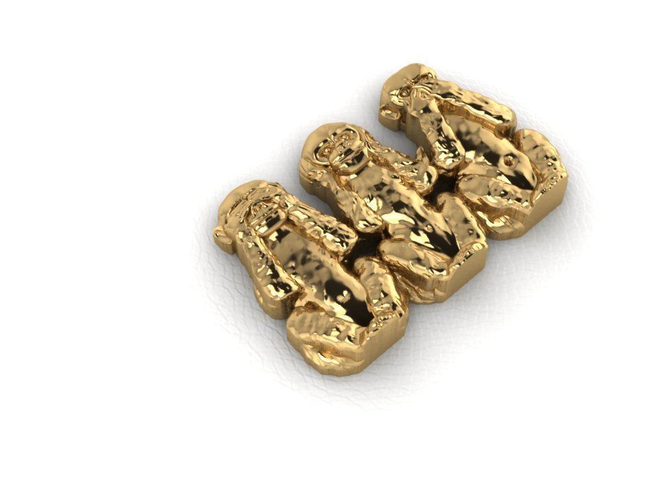 Three Monkey 3D print model_1