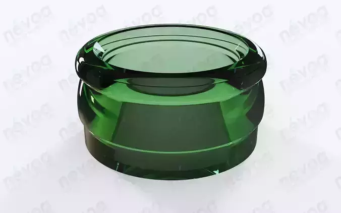 Glass finish - GME 12 01 - 29 mm SS - snap-on pourer clousers 3D model