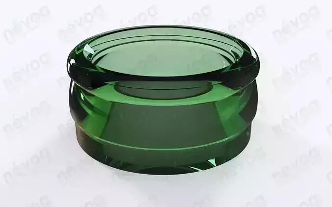 Glass finish - GME 12 01 - 32 mm SS - snap-on pourer clousers 3D model