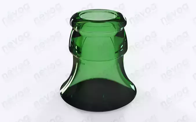 Glass finish - GME 13 01 - 26 H 180 crown 3D model