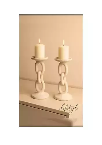 Chain Link Candle Holder  Modern Decorative Candle Stand