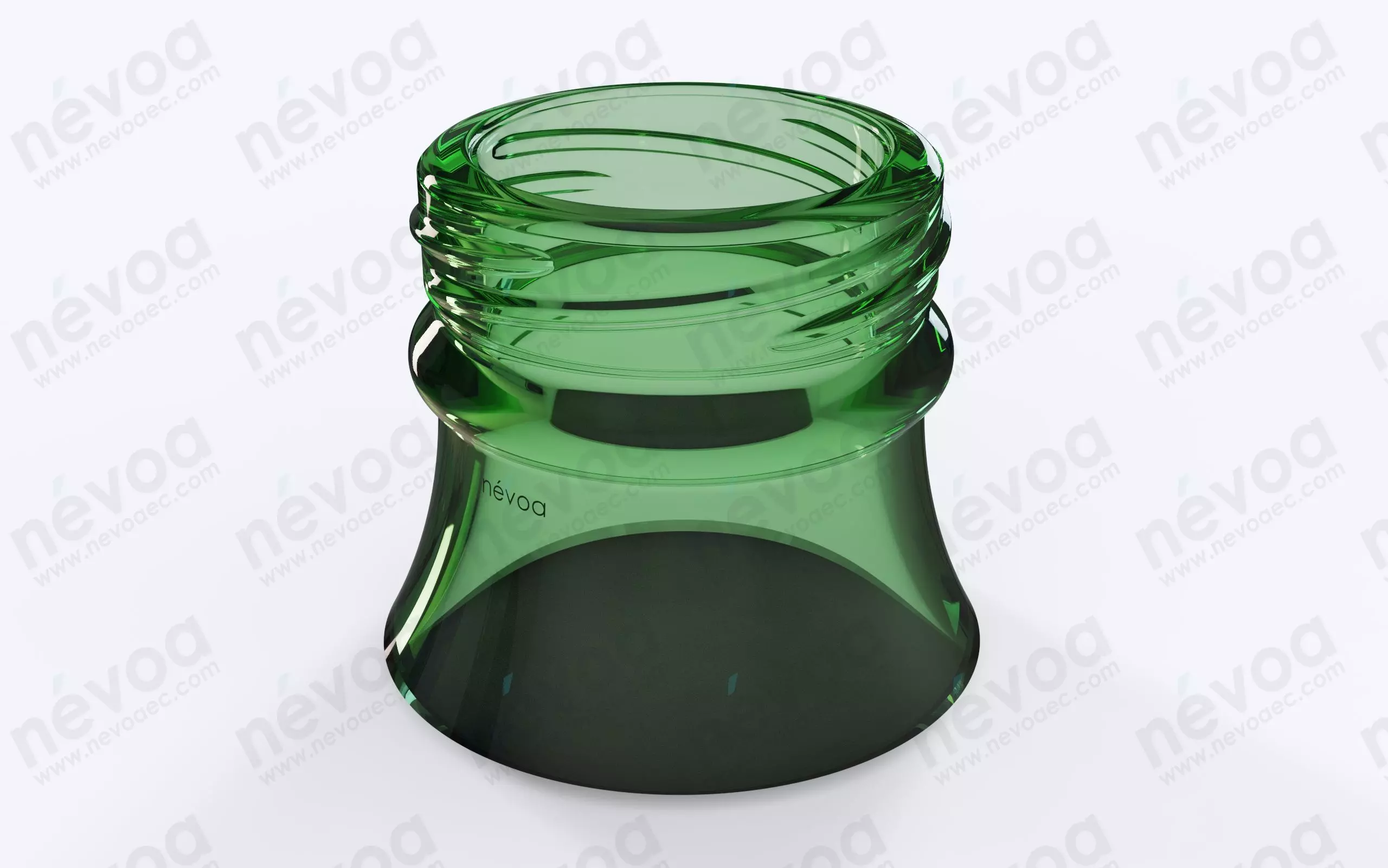 Glass finish - GME 14 00 - 26 H 126 - Twist Crown 3D model_0