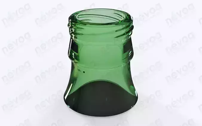 Glass finish - GME 14 00 - 26 H 180 - Twist Crown 3D model