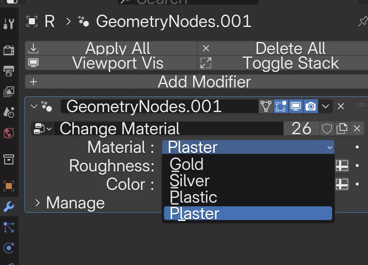 A to Z One Sided Baroque Style Upper Case Letters 02 3D model_14