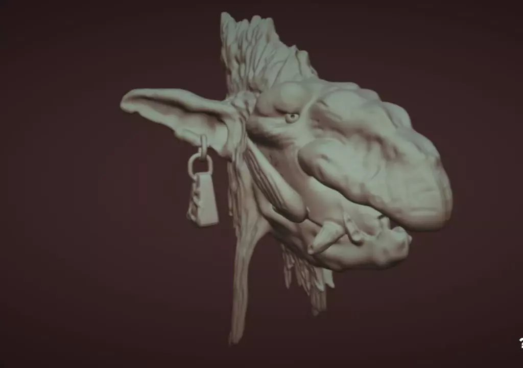 Troll Head - Paul Bonner For 3D printer 3D print model_0