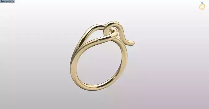 minimalist hook ring