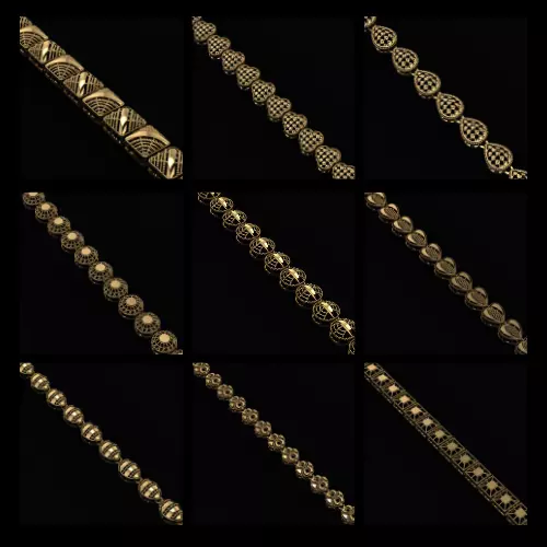 Arabic Chain Bracelet - bulk Collection 3D print model_0