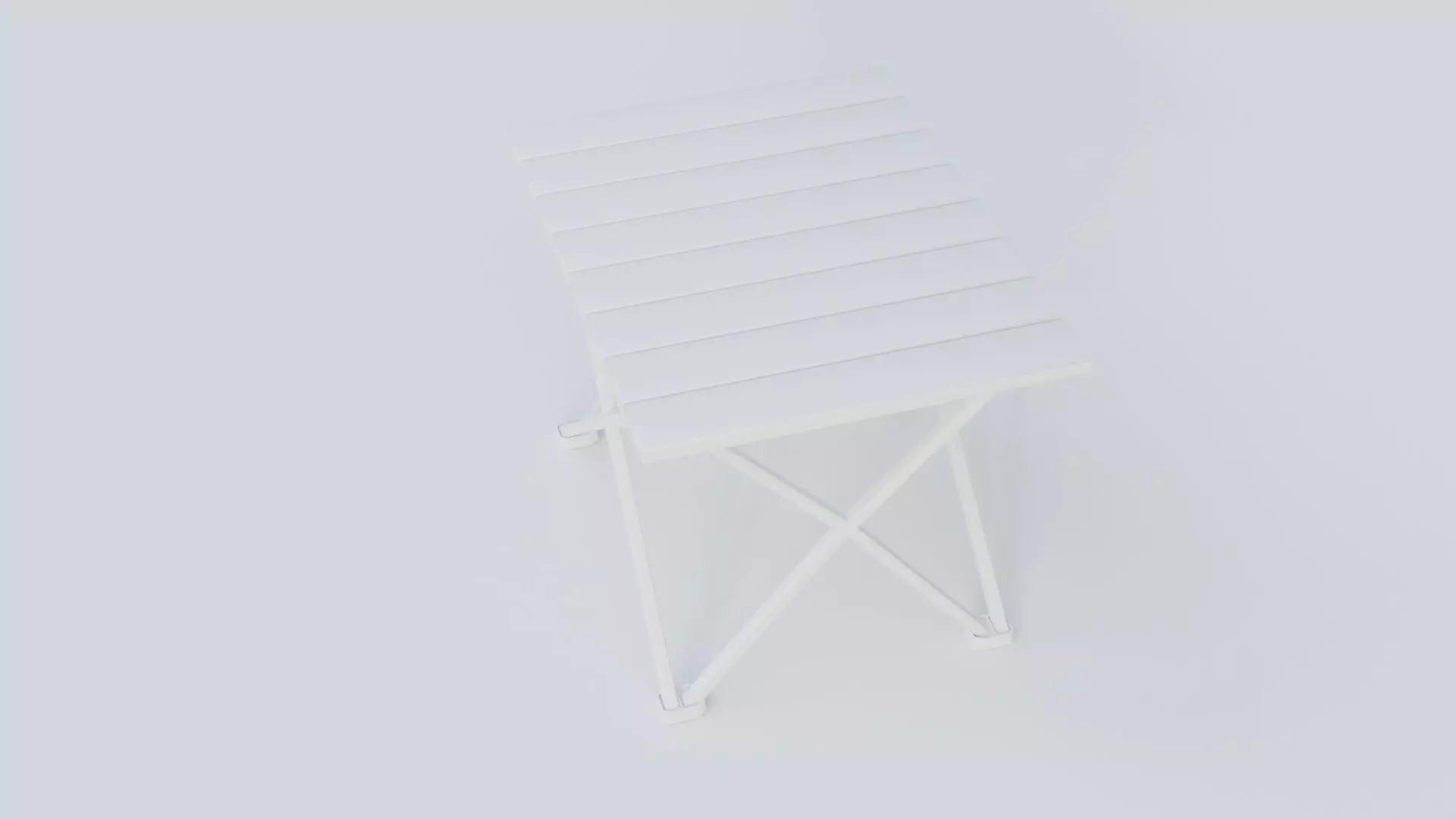 Camping Table Portable  Low-poly 3D model_11