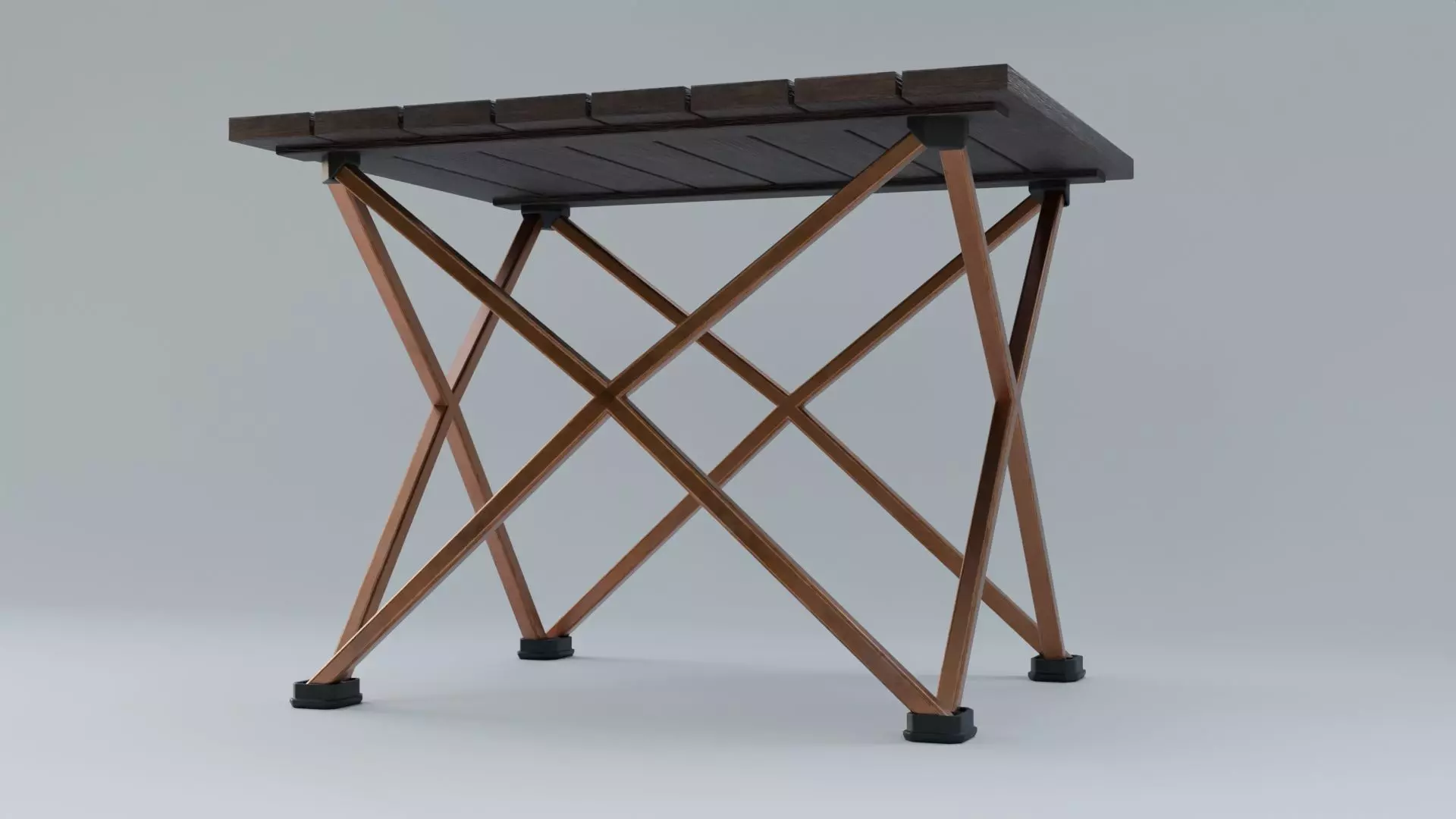 Camping Table Portable  Low-poly 3D model_5