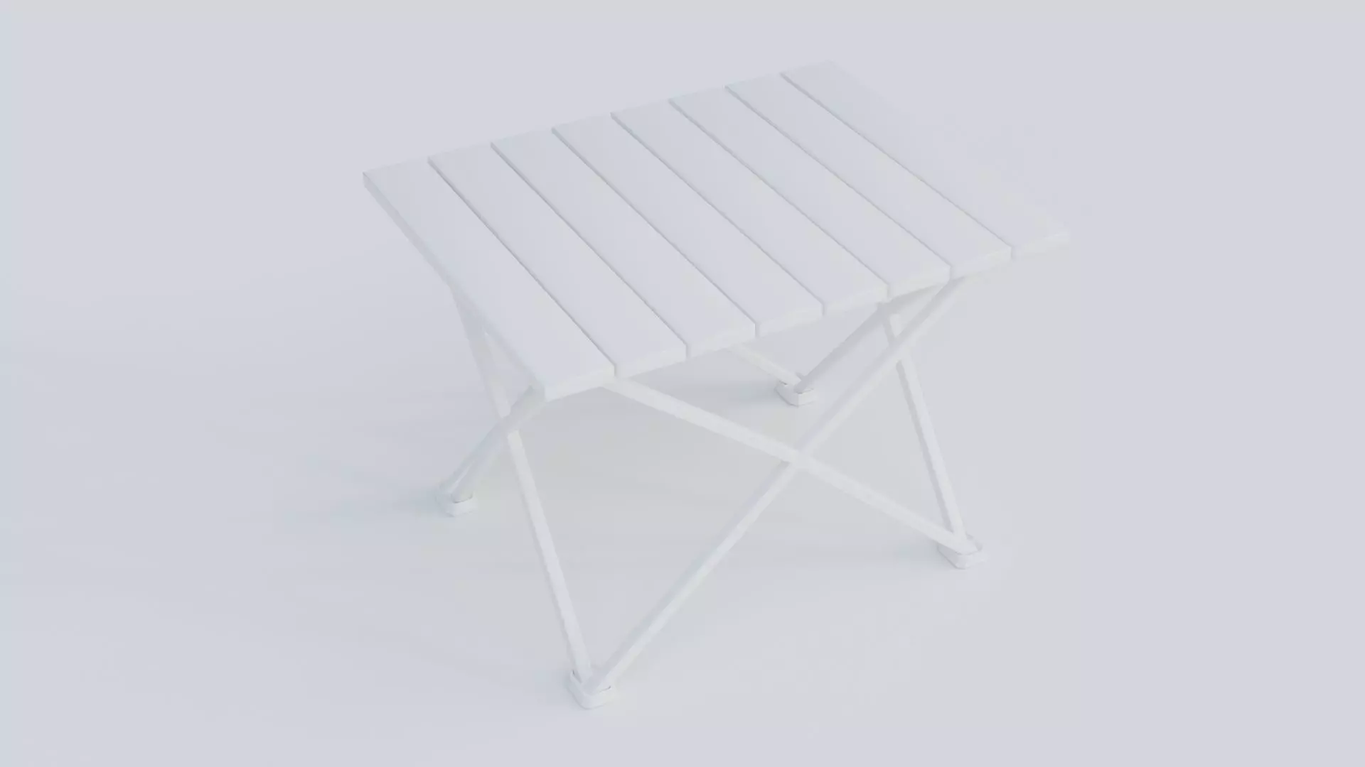 Camping Table Portable  Low-poly 3D model_10