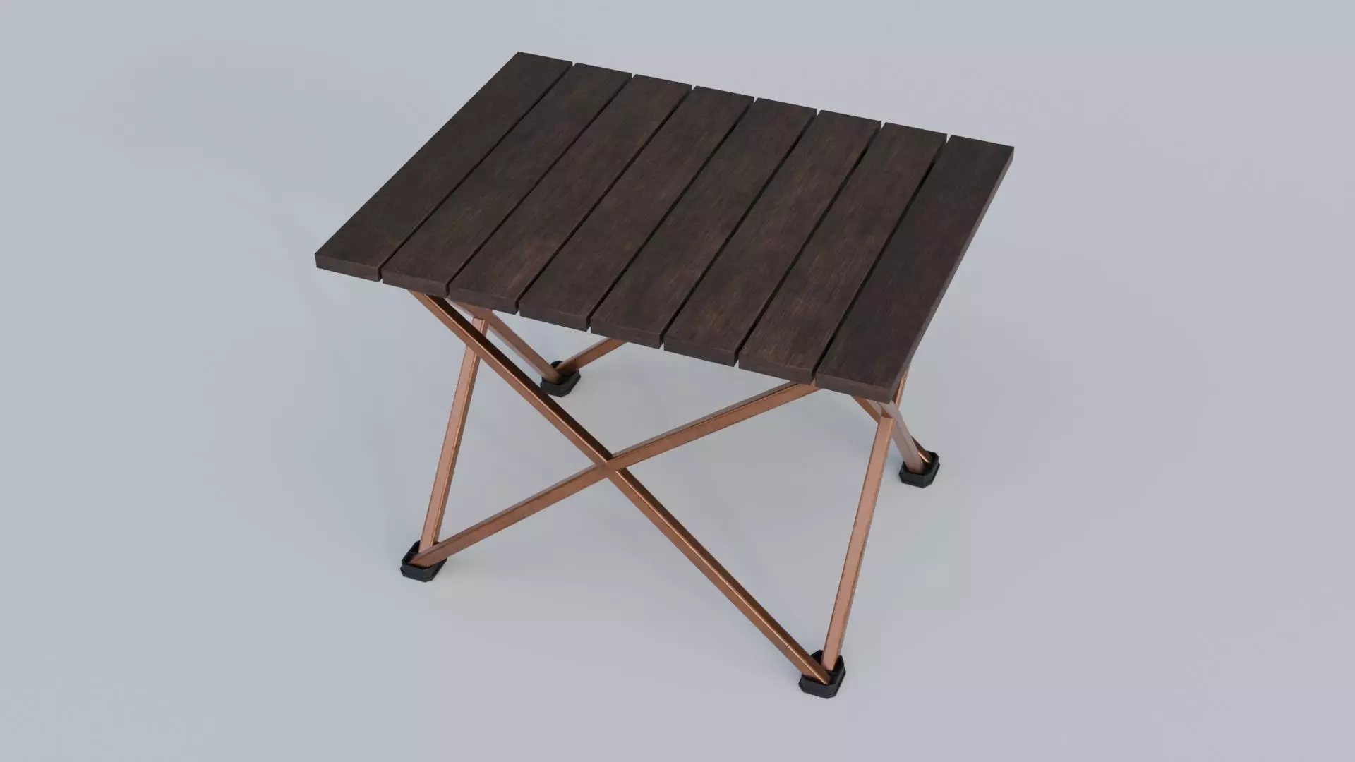 Camping Table Portable  Low-poly 3D model_3
