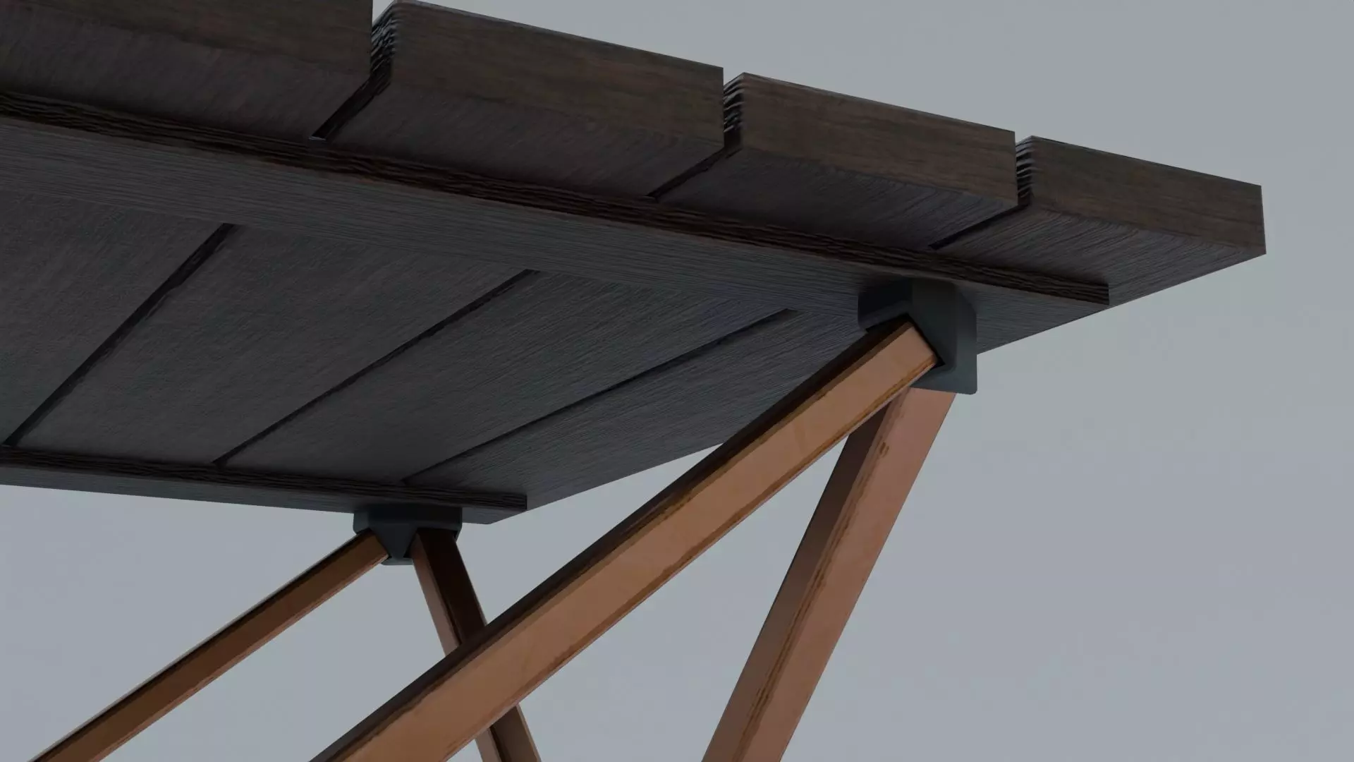 Camping Table Portable  Low-poly 3D model_6