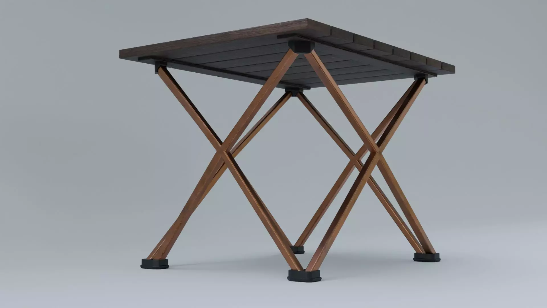 Camping Table Portable  Low-poly 3D model_7