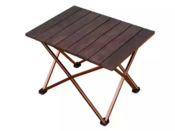 Camping Table Portable  Low-poly 3D model
