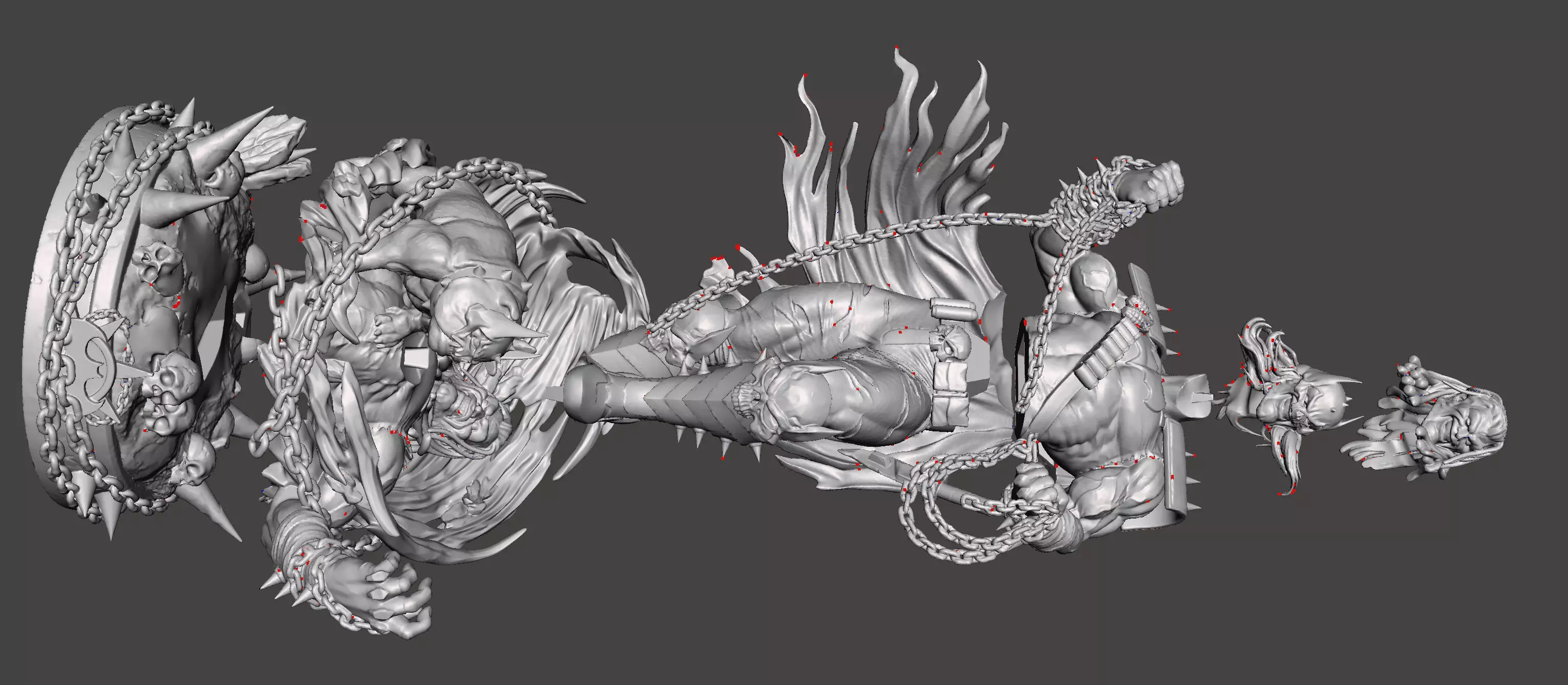 Batman Who Frags inspired version for a 3D STL model 3D print model_8