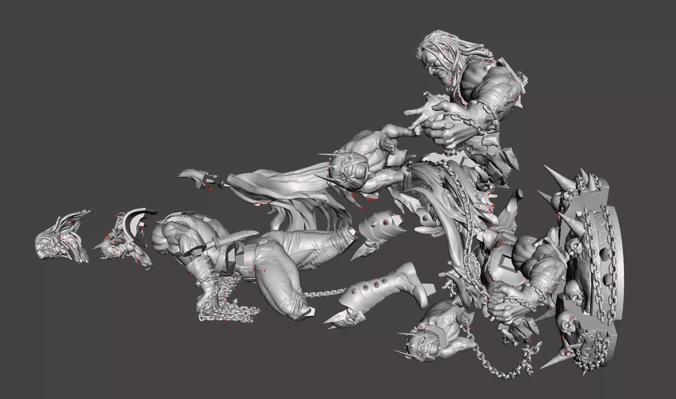 Batman Who Frags inspired version for a 3D STL model 3D print model_9