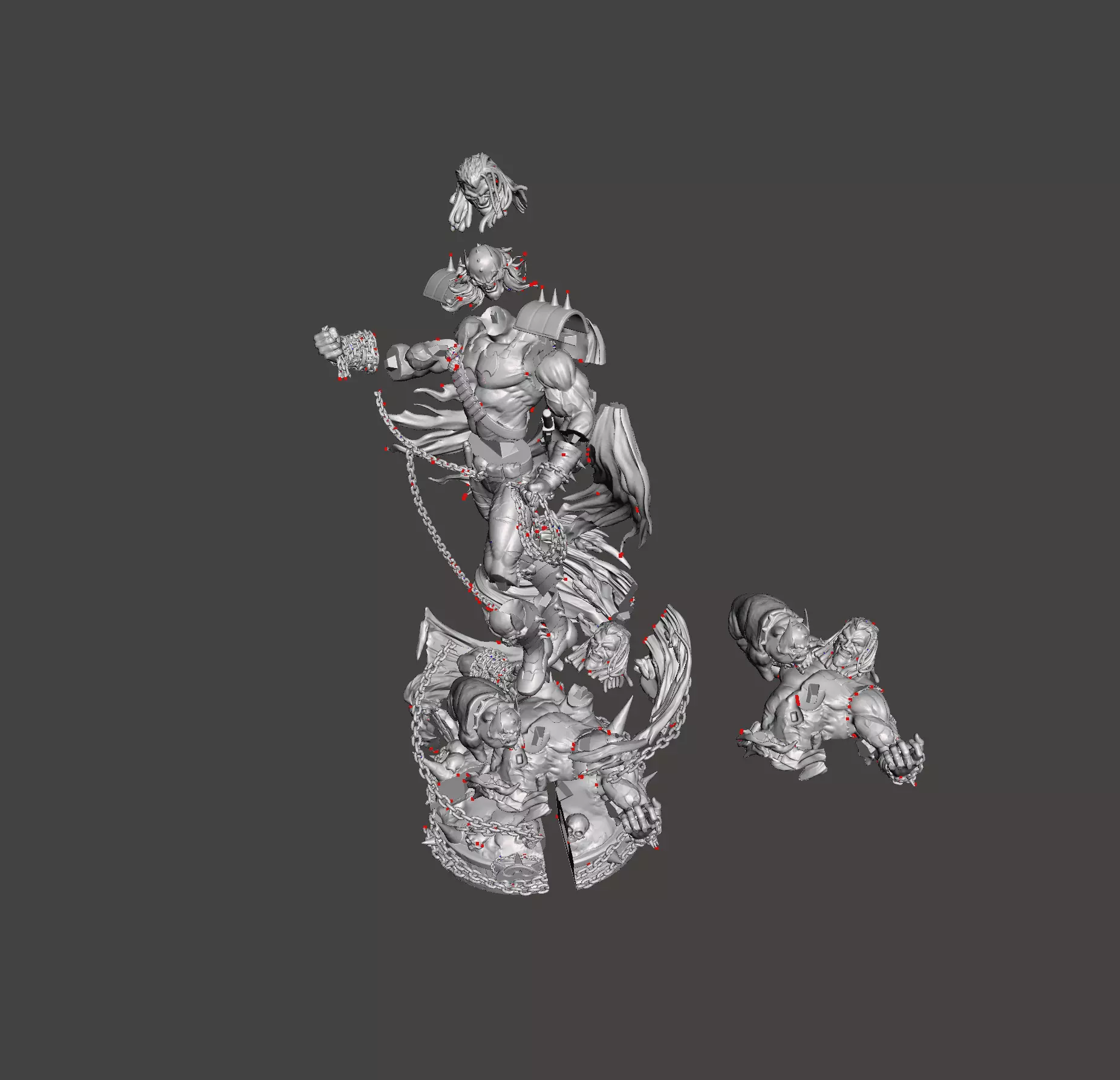 Batman Who Frags inspired version for a 3D STL model 3D print model_0