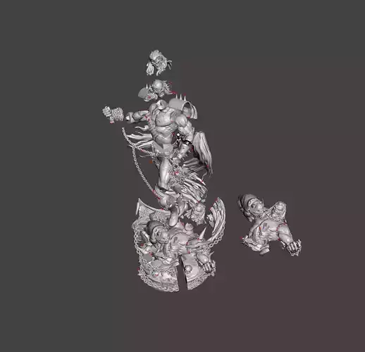 Batman Who Frags inspired version for a 3D STL model