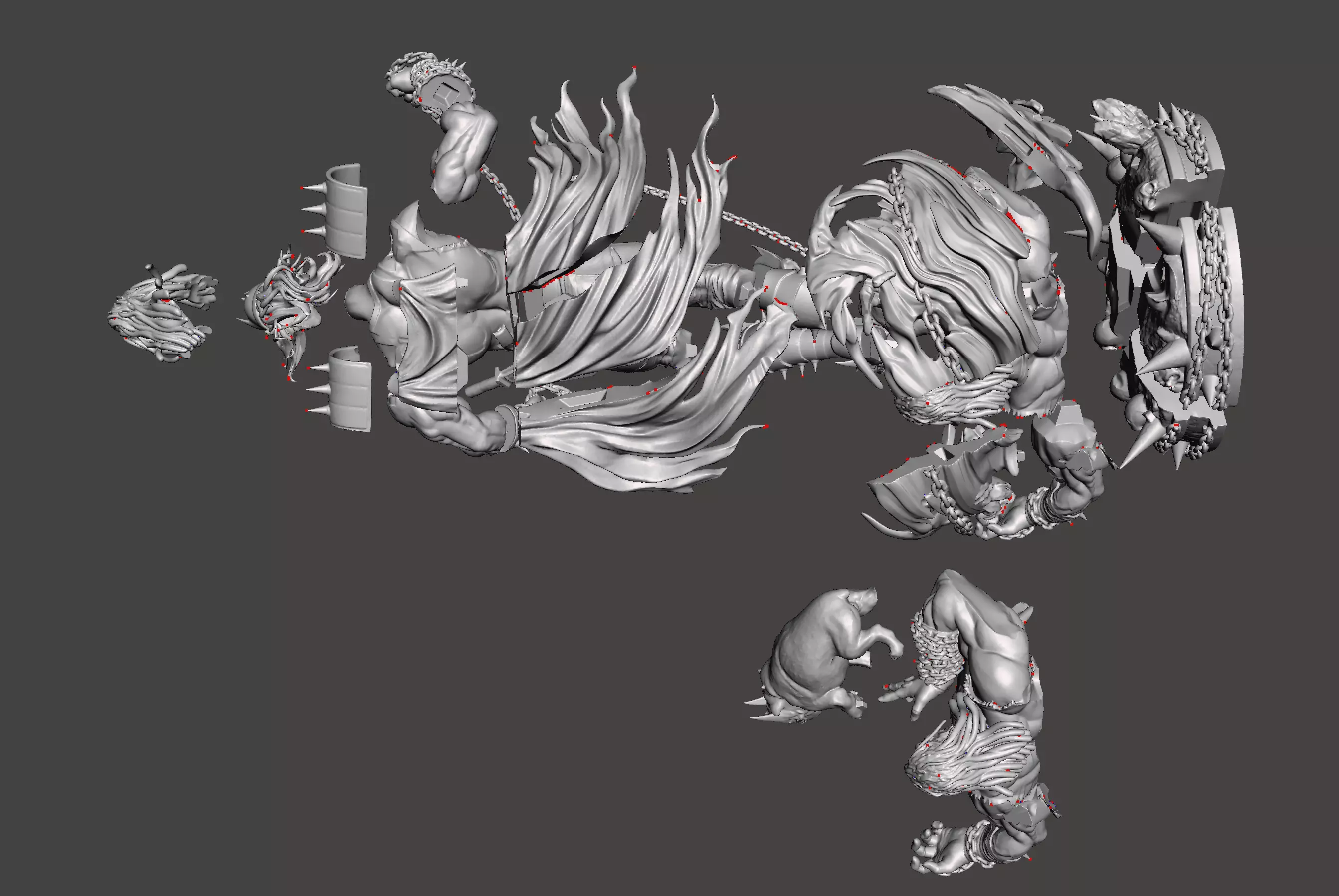 Batman Who Frags inspired version for a 3D STL model 3D print model_2