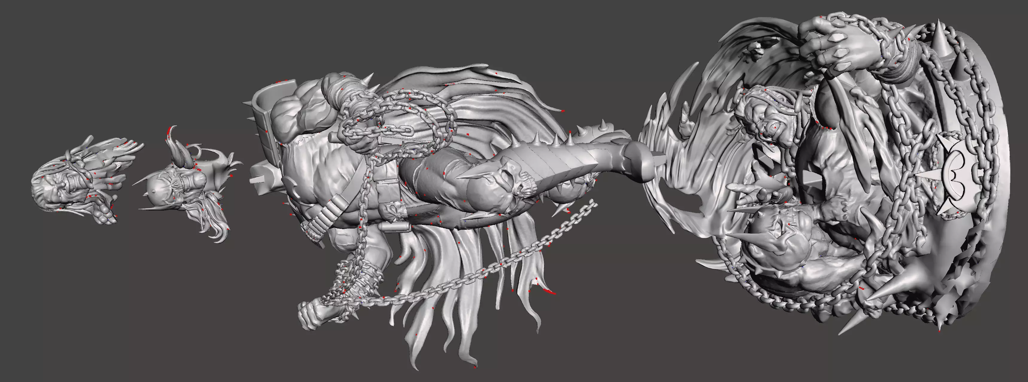 Batman Who Frags inspired version for a 3D STL model 3D print model_7