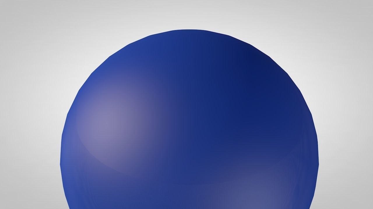 Balloon floating in air 3D model_2
