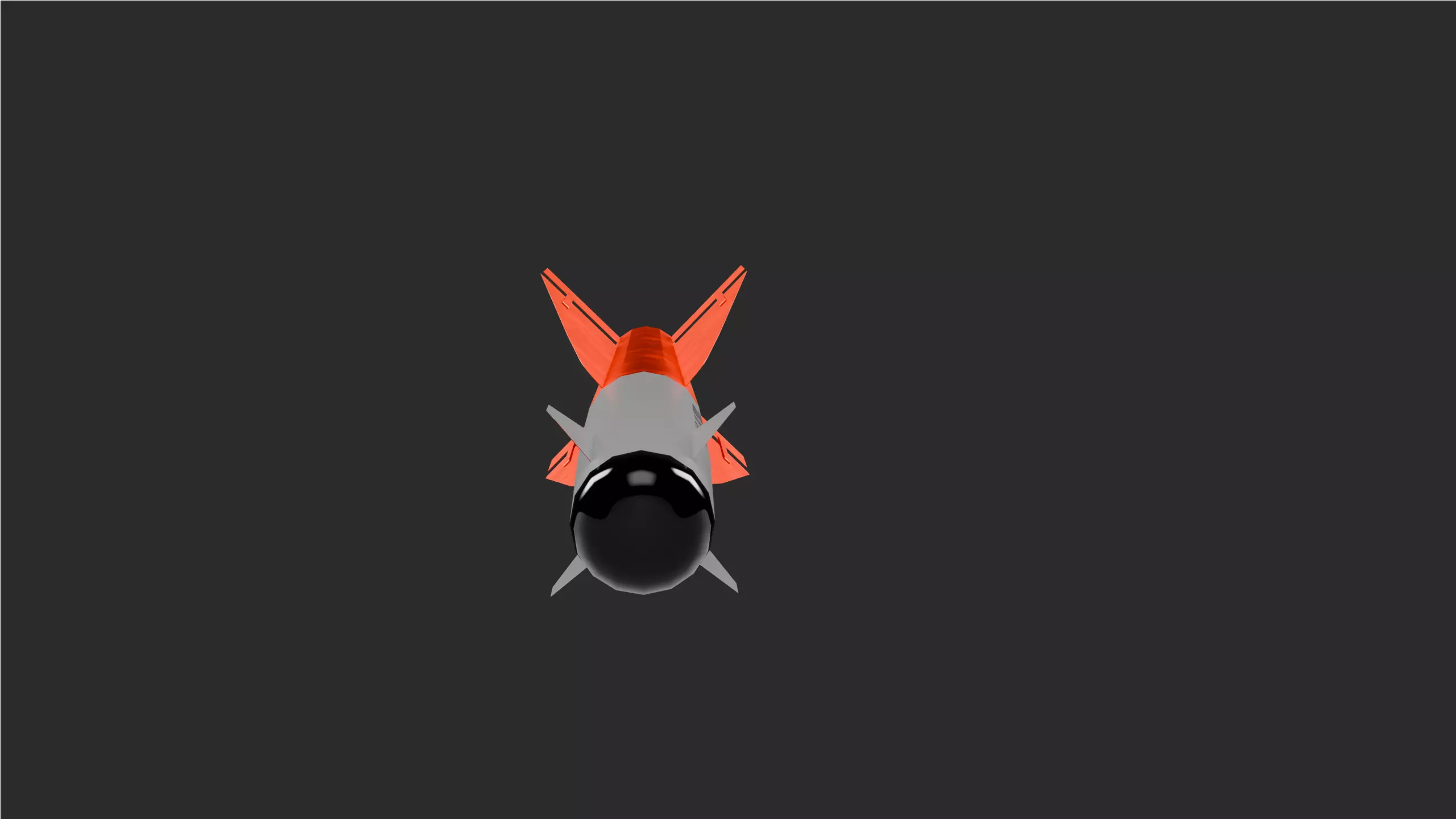 Game Ready Rocket - Falcon 4D Low Poly Low-poly 3D model_6