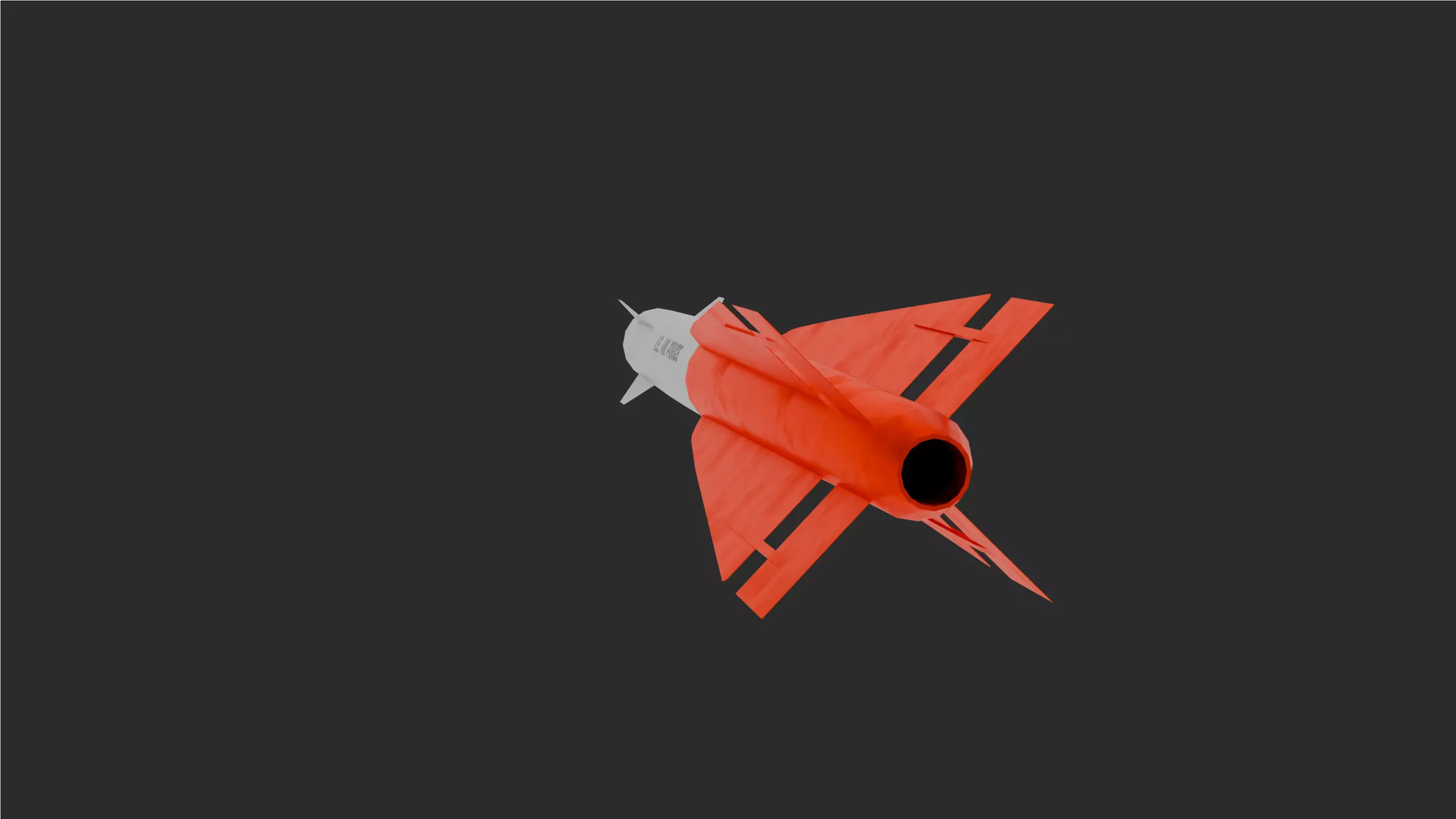Game Ready Rocket - Falcon 4D Low Poly Low-poly 3D model_2