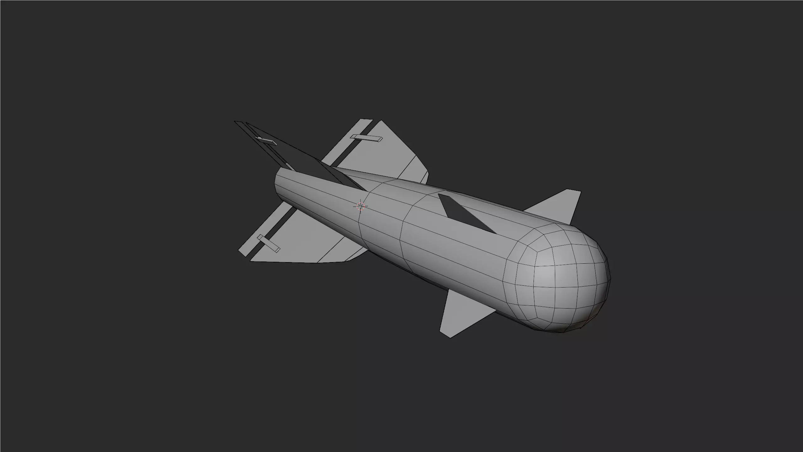 Game Ready Rocket - Falcon 4D Low Poly Low-poly 3D model_10