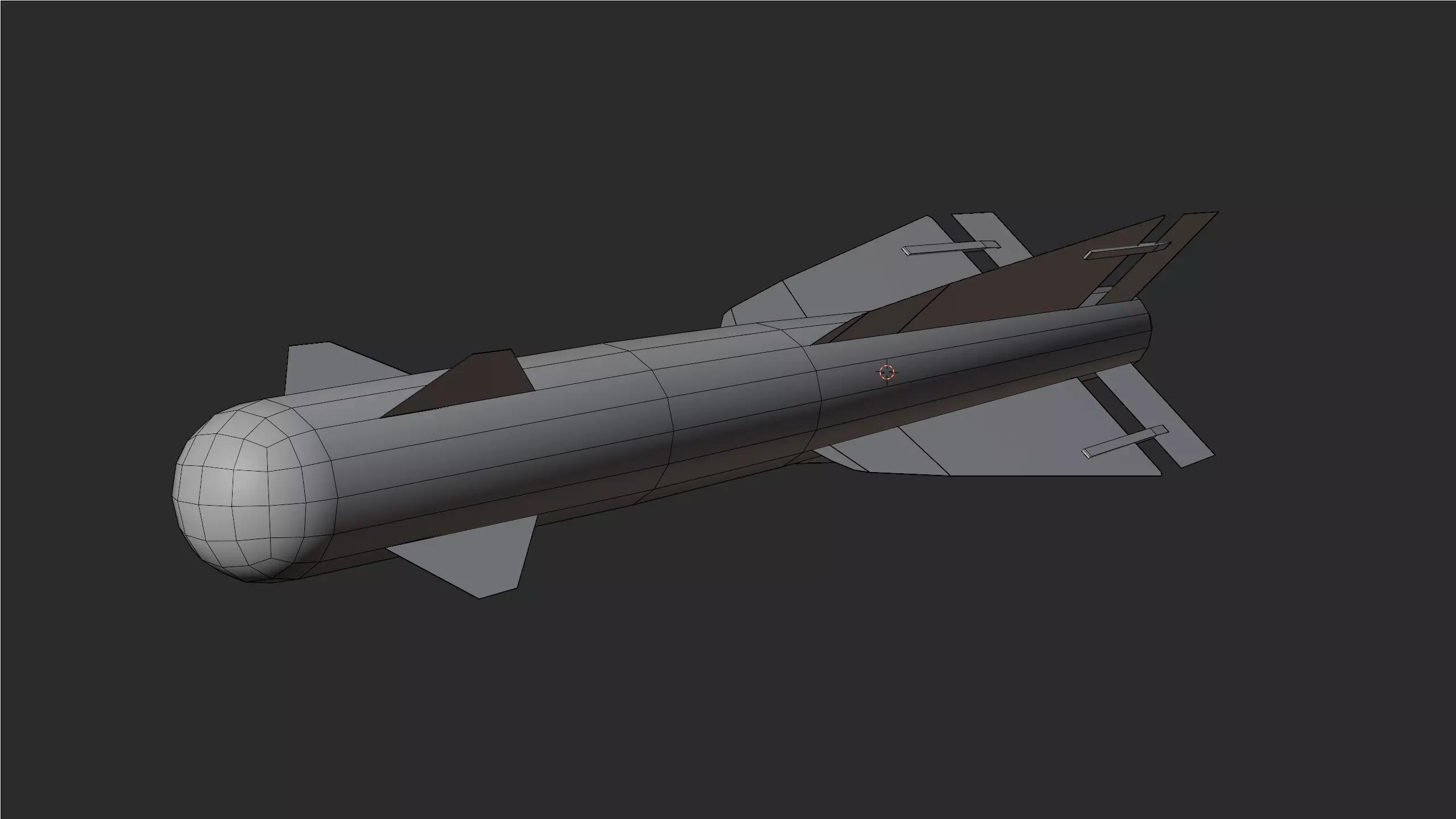 Game Ready Rocket - Falcon 4D Low Poly Low-poly 3D model_7