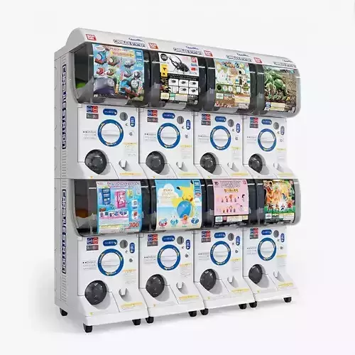 8 Japanese Gashapon Toy Capsule Machines