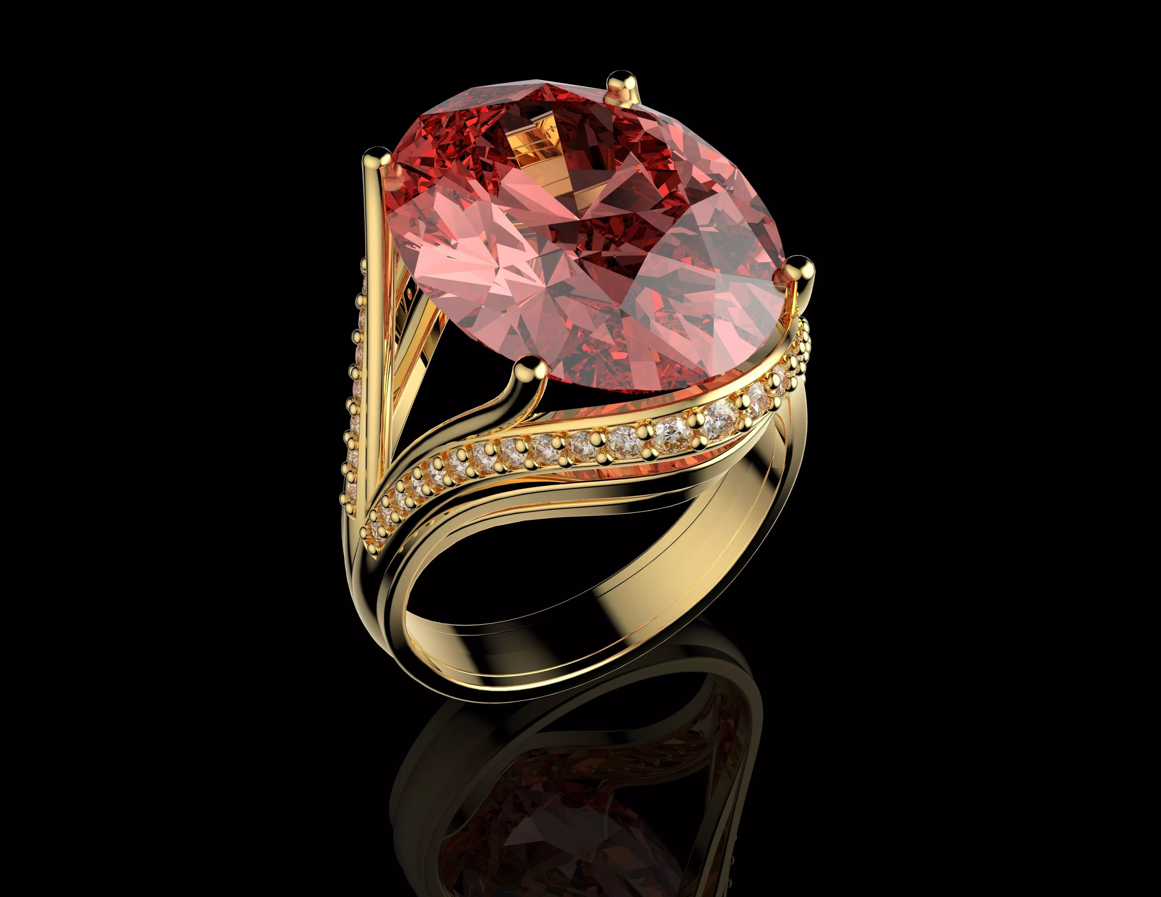 Gold N1448 3D print model_0